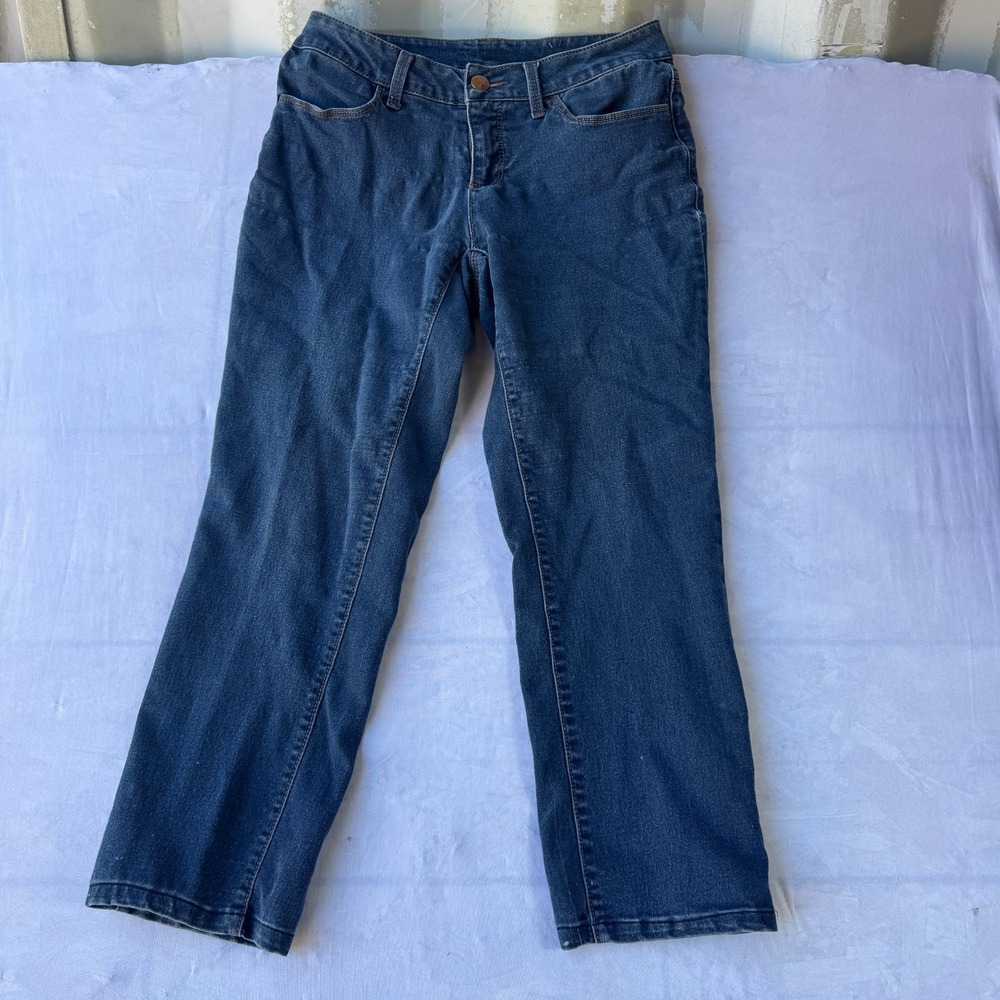 Faded Glory Jeans Women's Petite 10 Blue Denim Stretch Straight Leg Work Outdoor
